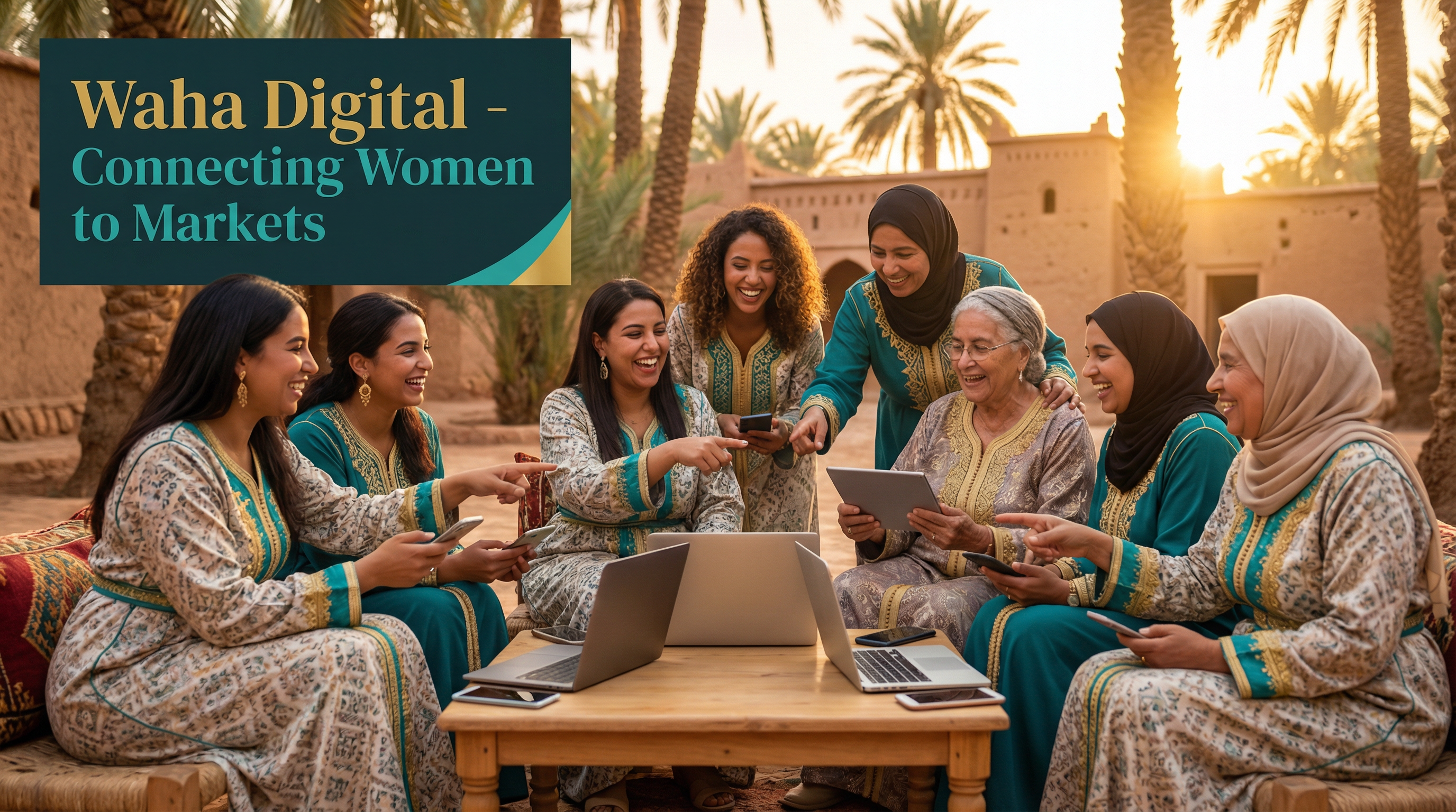 Waha Digital — Connecter les femmes des oasis aux marchés